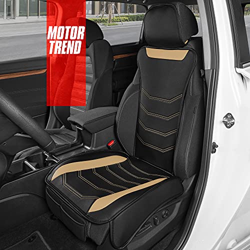 Motor Trend Soft Touch Polyester Seat Covers for Car Auto Set Black with Gray
